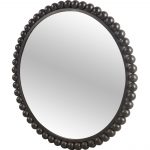 Homeroots - 43" Black Abstract Metal Framed Accent Mirror - Image 2