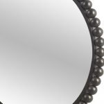 Homeroots - 43" Black Abstract Metal Framed Accent Mirror - Image 3