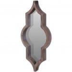 Homeroots - 34" Dark Brown Novelty Framed Accent Mirror