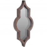Homeroots - 34" Dark Brown Novelty Framed Accent Mirror - Image 3