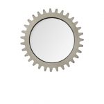 Homeroots - 26" Gray Abstract Wood Framed Accent Mirror - Image 4