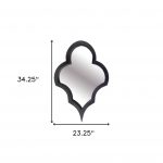 Homeroots - 34" Black Novelty Framed Accent Mirror - Image 5