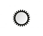 Homeroots - 26" Black Cog Round Metal Frame Wall Mirror - Image 4