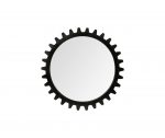 Homeroots - 37" Round Black Metal Frame Wall Mirror - Image 5