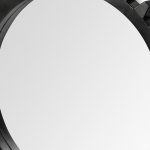 Homeroots - 37" Round Black Metal Frame Wall Mirror - Image 7