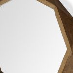 Homeroots - 32" Octagon Wooden Frame Wall Mirror - Image 9
