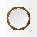 Homeroots - 32" Octagon Wooden Frame Wall Mirror - Image 2