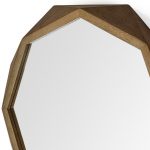 Homeroots - 32" Octagon Wooden Frame Wall Mirror - Image 5