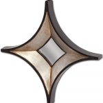 Homeroots - 17" Dark Brown Diamond Framed Accent Mirror - Image 5