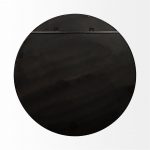 Homeroots - 47" Round Black Metal Frame Wall Mirror - Image 4