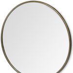 Homeroots - 47" Gold Round Metal Framed Accent Mirror - Image 7