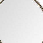 Homeroots - 47" Gold Round Metal Framed Accent Mirror - Image 8