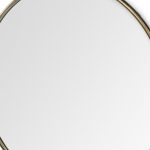 Homeroots - 47" Gold Round Metal Framed Accent Mirror - Image 4
