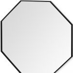 Homeroots - 38" Black Octagon Metal Framed Bathroom Vanity Mirror - Image 5