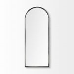 Homeroots - Black Arch Full Length Hanging Metal Mirror - Image 2