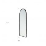 Homeroots - Black Arch Full Length Hanging Metal Mirror - Image 8
