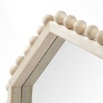 Homeroots - 33" Natural Octagon Wood Framed Accent Mirror - Image 5