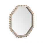 Homeroots - 33" Natural Octagon Wood Framed Accent Mirror - Image 3