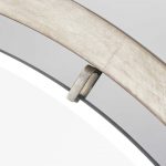 Homeroots - 54" Brown Round Wood And Metal Framed Accent Mirror - Image 4