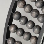 Homeroots - 42" Round Black Metal Frame Wall Mirror With Wood Beads - Image 6