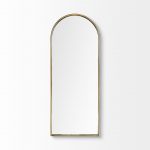 Homeroots - 70" Gold Arch Metal Framed Accent Mirror - Image 2