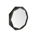 Homeroots - 32" Octagon Black Wood Frame Wall Mirror - Image 4