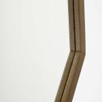 Homeroots - 41" Octagon Brown Wood Frame Wall Mirror - Image 5