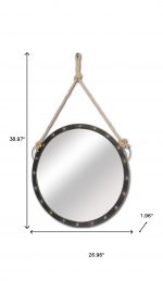 Homeroots - 27" Round Metal Frame Wall Mirror - Image 7