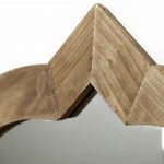 Homeroots - 23" Round-Square Brown Wood Frame Wall Mirror - Image 6