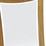 Homeroots - 35" Brown Abstract Wood Framed Bathroom Vanity Mirror - Image 5