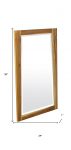 Homeroots - 35" Brown Wood Accent Mirror