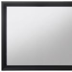Homeroots - 35" Black Square Wood Framed Mounted Dresser Mirror - Image 4
