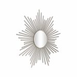 Homeroots - Striking Silver Metal Sunburst Design Wall Mirror - Image 2