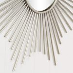 Homeroots - Striking Silver Metal Sunburst Design Wall Mirror - Image 6