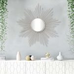Homeroots - Striking Silver Metal Sunburst Design Wall Mirror - Image 7