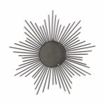 Homeroots - Striking Silver Metal Sunburst Design Wall Mirror - Image 4