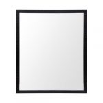 Homeroots - Rectangle Black Accent Mirror With Oxidized Finish Frame