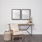 Homeroots - Rectangle Black Accent Mirror With Oxidized Finish Frame - Image 4