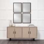 Homeroots - Rectangle Black Accent Mirror With Oxidized Finish Frame - Image 5