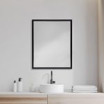 Homeroots - Rectangle Espresso Accent Mirror With Lakeside Design - Image 6