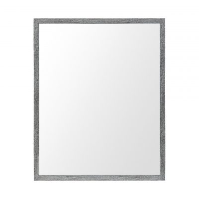 Homeroots - Rectangle Grey Accent Mirror With Driftwood Quality Frame