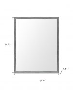 Homeroots - Rectangle Grey Accent Mirror With Driftwood Quality Frame - Image 8