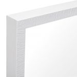Homeroots - Rectangle White Accent Mirror With Crisp White Finish Frame - Image 3