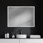 Homeroots - Rectangle White Accent Mirror With Crisp White Finish Frame - Image 7