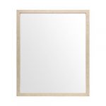 Homeroots - Rectangle Natural Accent Mirror With Matte Finish Frame - Image 4