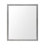 Homeroots - Rectangle Grey Accent Mirror With Driftwood Quality Frame