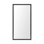 Homeroots - Rectangle Black Accent Mirror With Oxidized Finish Frame
