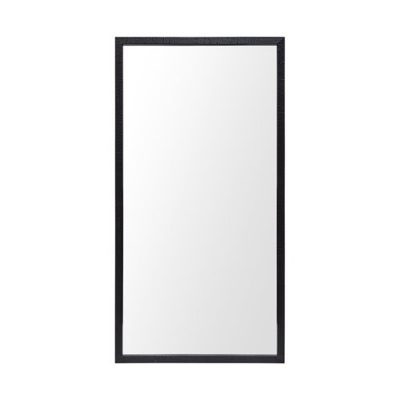 Homeroots - Rectangle Black Accent Mirror With Oxidized Finish Frame