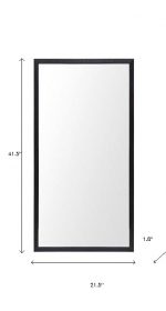 Homeroots - Rectangle Black Accent Mirror With Oxidized Finish Frame - Image 8