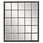 Homeroots - Rectangular Antique Black Finish Mirror With Beveled Edge
